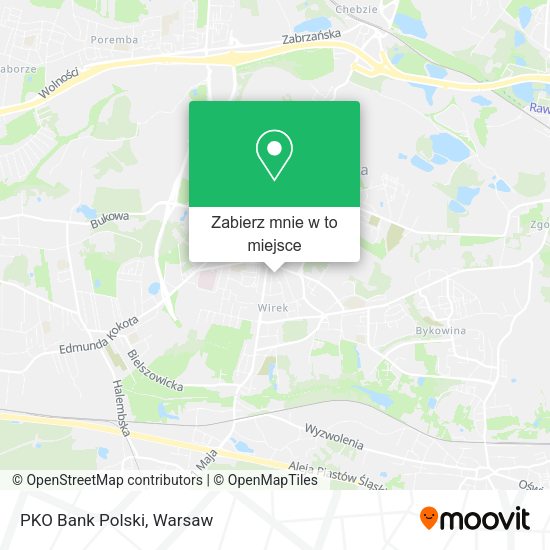 Mapa PKO Bank Polski