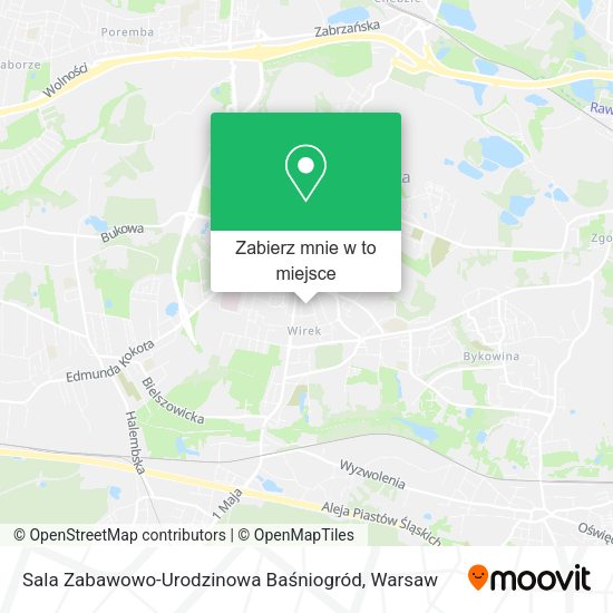 Mapa Sala Zabawowo-Urodzinowa Baśniogród