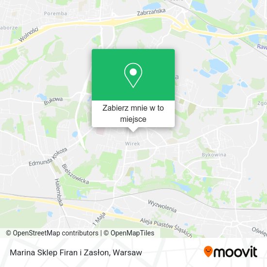 Mapa Marina Sklep Firan i Zasłon