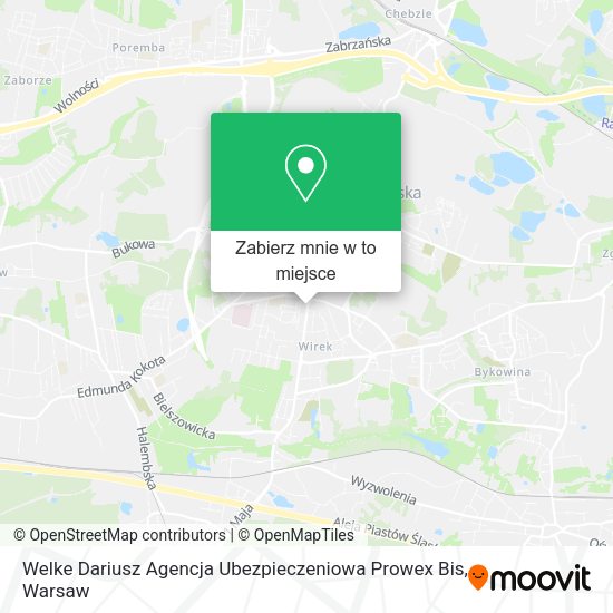 Mapa Welke Dariusz Agencja Ubezpieczeniowa Prowex Bis