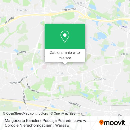 Mapa Malgorzata Kanclerz Posesja Posrednictwo w Obrocie Nieruchomosciami