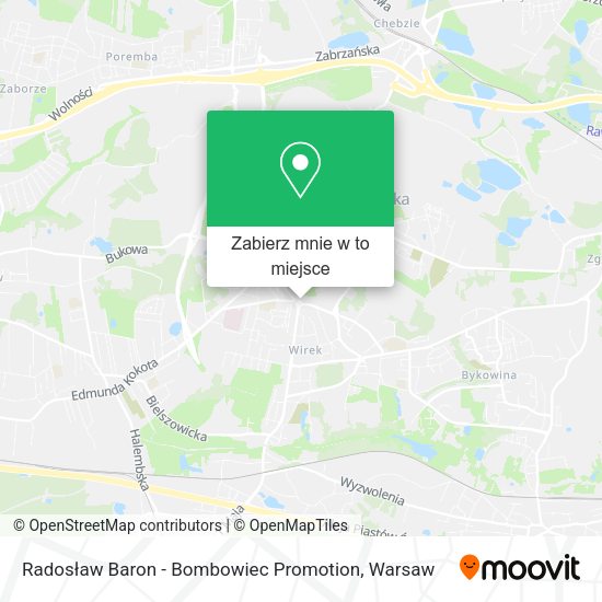 Mapa Radosław Baron - Bombowiec Promotion