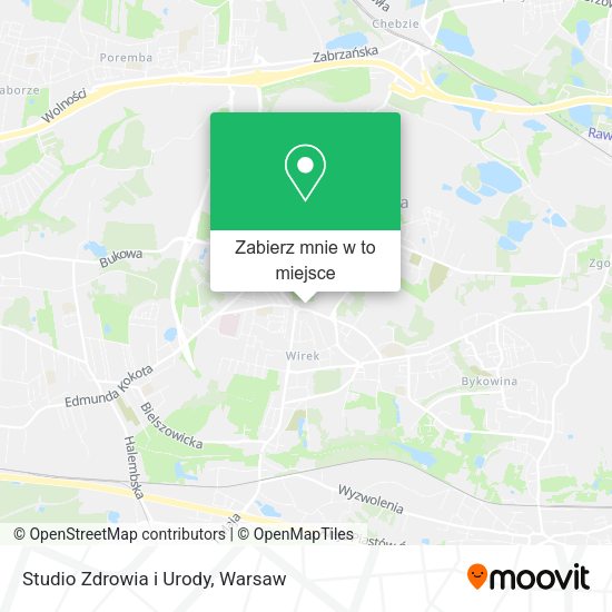 Mapa Studio Zdrowia i Urody