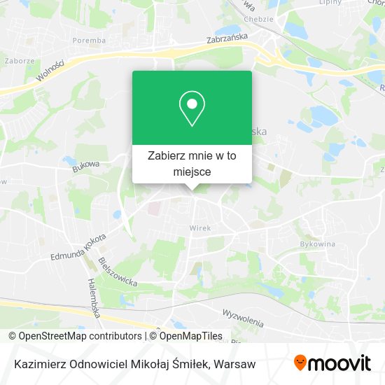 Mapa Kazimierz Odnowiciel Mikołaj Śmiłek