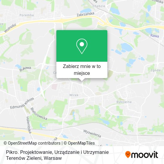 Mapa Pikro. Projektowanie, Urządzanie i Utrzymanie Terenów Zieleni