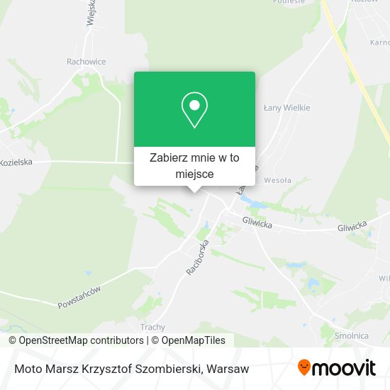 Mapa Moto Marsz Krzysztof Szombierski