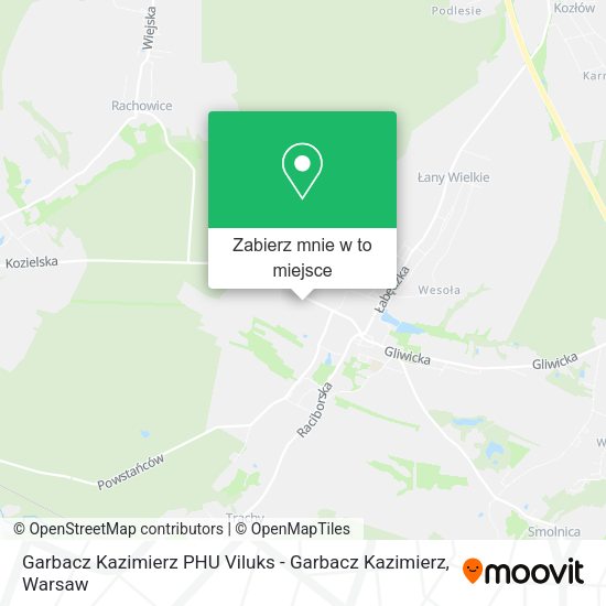 Mapa Garbacz Kazimierz PHU Viluks - Garbacz Kazimierz