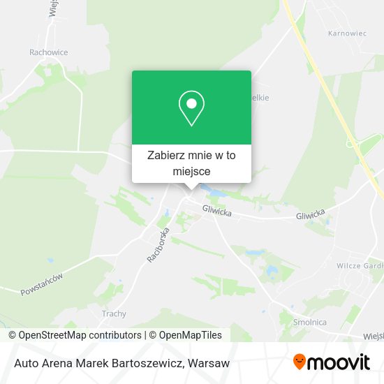 Mapa Auto Arena Marek Bartoszewicz