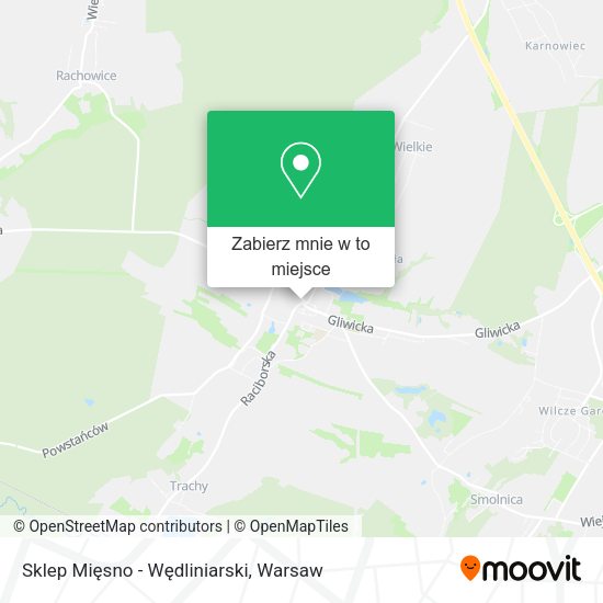 Mapa Sklep Mięsno - Wędliniarski