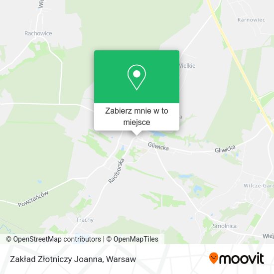 Mapa Zakład Złotniczy Joanna