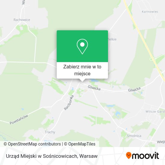 Mapa Urząd Miejski w Sośnicowicach