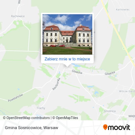 Mapa Gmina Sosnicowice