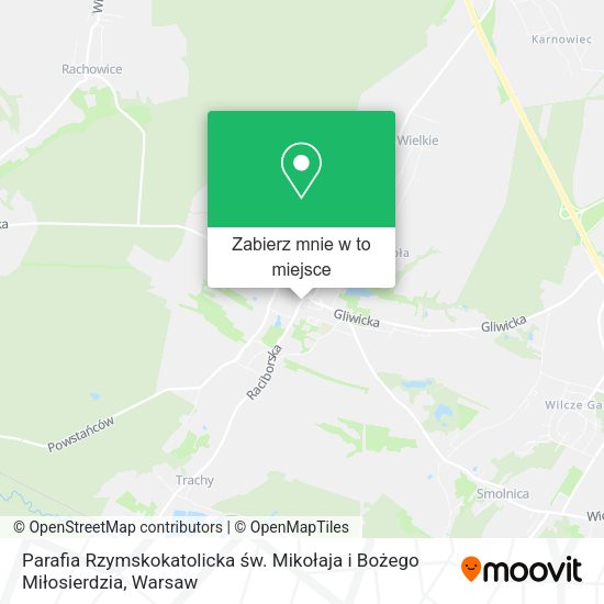 Mapa Parafia Rzymskokatolicka św. Mikołaja i Bożego Miłosierdzia