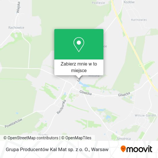 Mapa Grupa Producentów Kal Mat sp. z o. O.