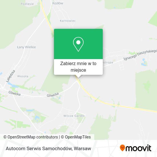 Mapa Autocom Serwis Samochodów