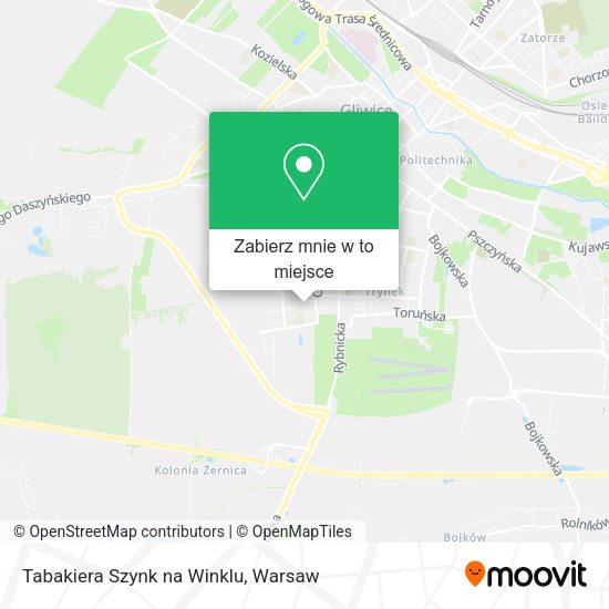 Mapa Tabakiera Szynk na Winklu