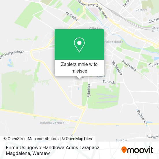 Mapa Firma Uslugowo Handlowa Adios Tarapacz Magdalena