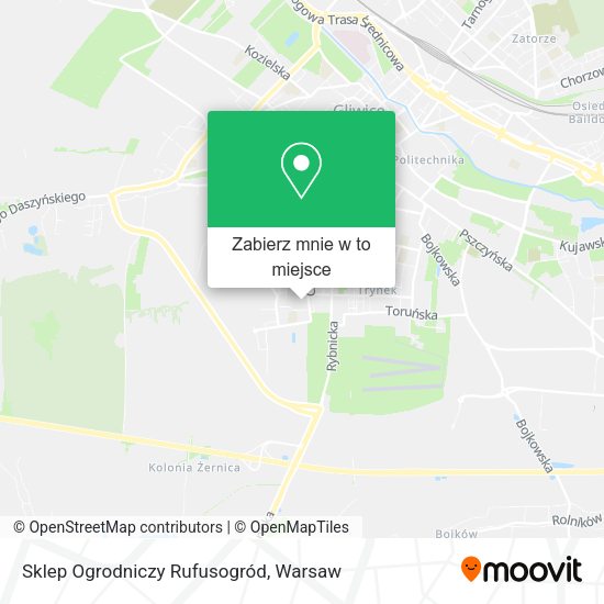 Mapa Sklep Ogrodniczy Rufusogród