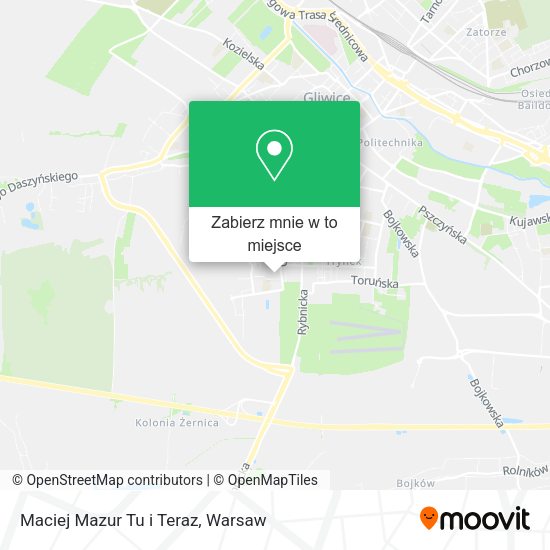 Mapa Maciej Mazur Tu i Teraz