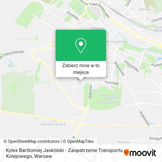 Mapa Kylex Bartłomiej Jaskólski - Zaopatrzenie Transportu Kolejowego