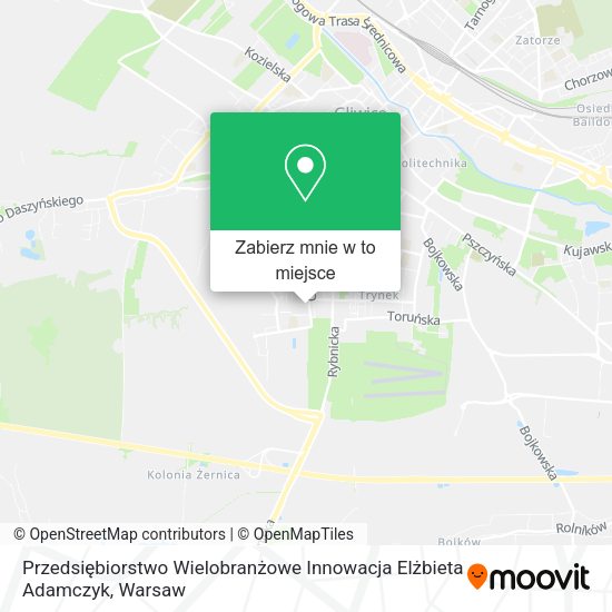 Mapa Przedsiębiorstwo Wielobranżowe Innowacja Elżbieta Adamczyk