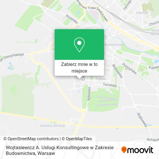 Mapa Wojtasiewicz A. Usługi Konsultingowe w Zakresie Budownictwa