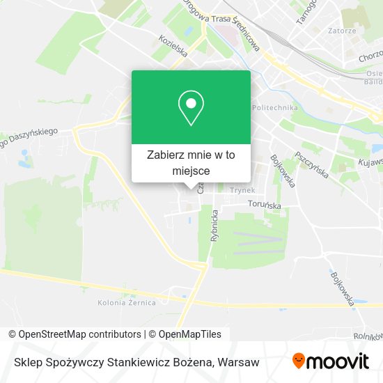 Mapa Sklep Spożywczy Stankiewicz Bożena