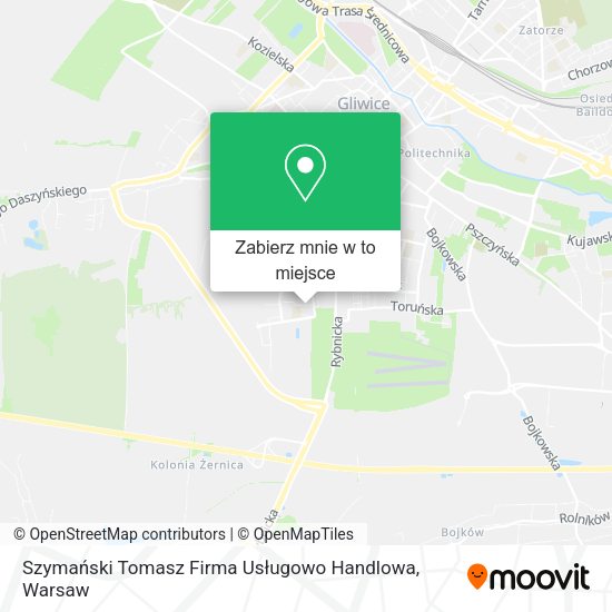 Mapa Szymański Tomasz Firma Usługowo Handlowa