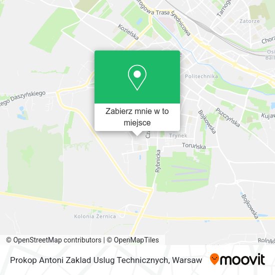 Mapa Prokop Antoni Zaklad Uslug Technicznych