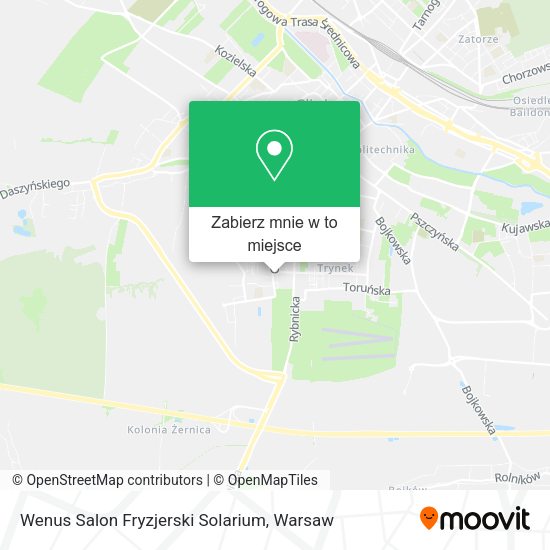 Mapa Wenus Salon Fryzjerski Solarium