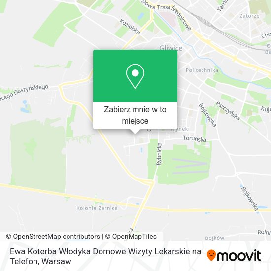 Mapa Ewa Koterba Włodyka Domowe Wizyty Lekarskie na Telefon