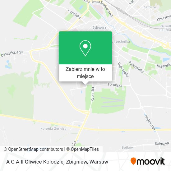 Mapa A G A II Gliwice Kolodziej Zbigniew