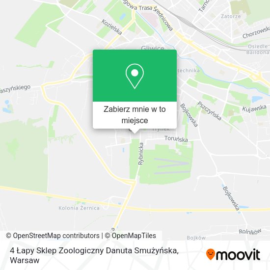 Mapa 4 Łapy Sklep Zoologiczny Danuta Smużyńska