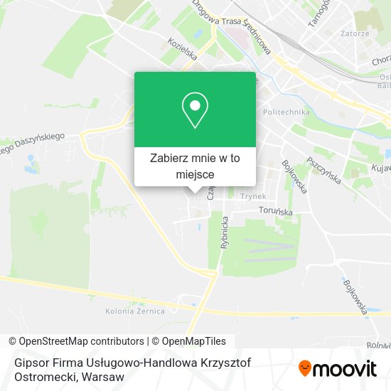 Mapa Gipsor Firma Usługowo-Handlowa Krzysztof Ostromecki