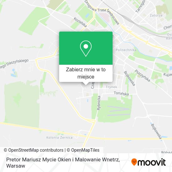 Mapa Pretor Mariusz Mycie Okien i Malowanie Wnetrz