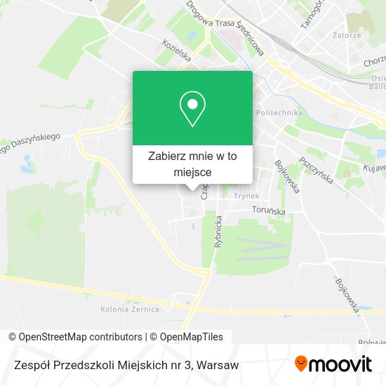 Mapa Zespół Przedszkoli Miejskich nr 3