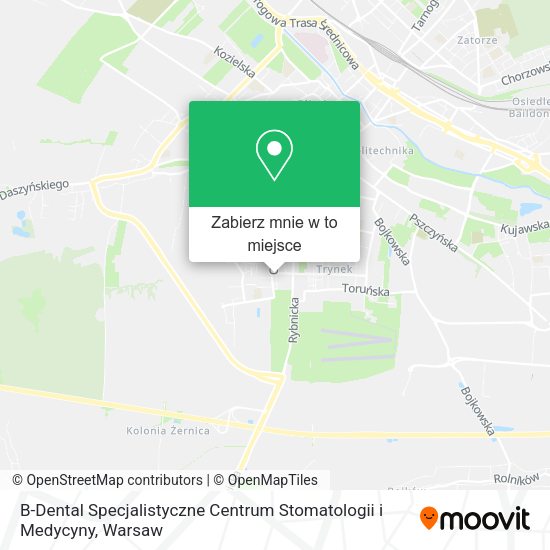 Mapa B-Dental Specjalistyczne Centrum Stomatologii i Medycyny