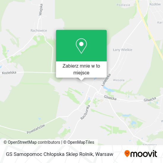 Mapa GS Samopomoc Chłopska Sklep Rolnik