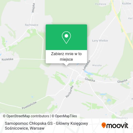 Mapa Samopomoc Chłopska GS - Główny Księgowy Sośnicowice