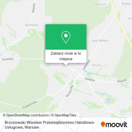 Mapa Brzozowski Wiesław Przedsiębiorstwo Handlowo-Usługowe