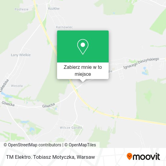 Mapa TM Elektro. Tobiasz Motyczka