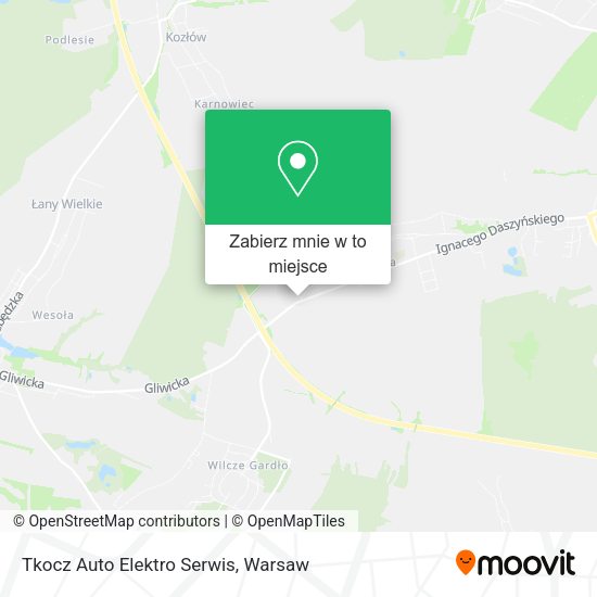 Mapa Tkocz Auto Elektro Serwis