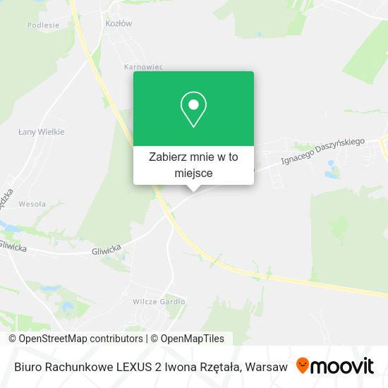 Mapa Biuro Rachunkowe LEXUS 2 Iwona Rzętała