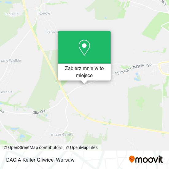 Mapa DACIA Keller Gliwice