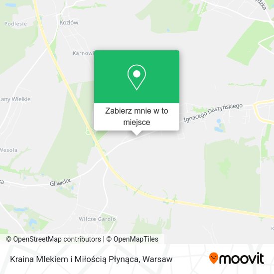 Mapa Kraina Mlekiem i Miłością Płynąca