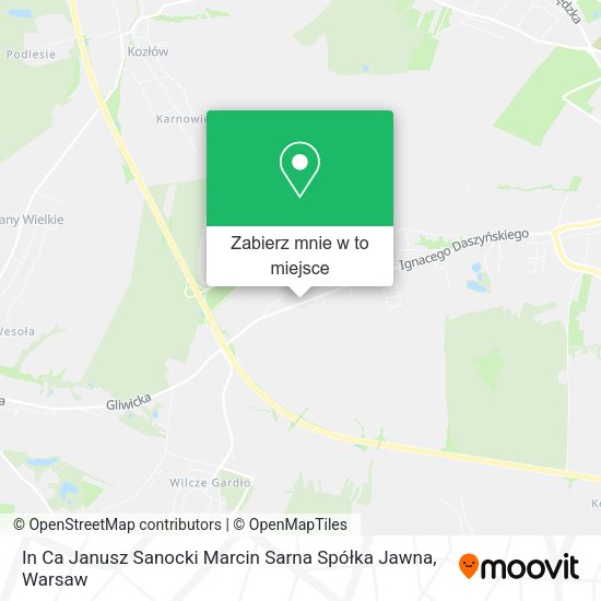 Mapa In Ca Janusz Sanocki Marcin Sarna Spółka Jawna