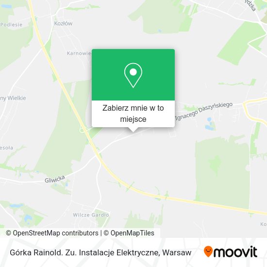 Mapa Górka Rainold. Zu. Instalacje Elektryczne