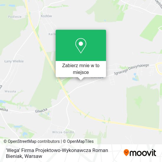 Mapa 'Wega' Firma Projektowo-Wykonawcza Roman Bieniak