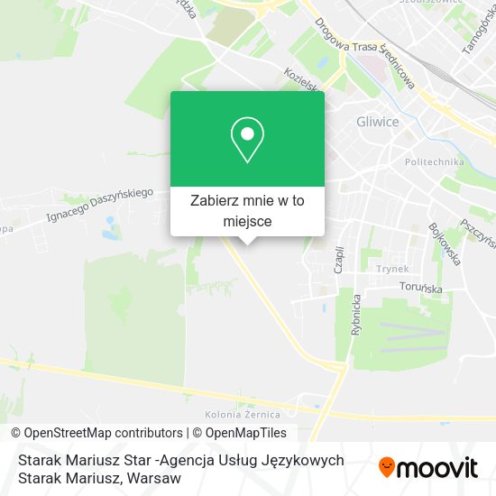 Mapa Starak Mariusz Star -Agencja Usług Językowych Starak Mariusz