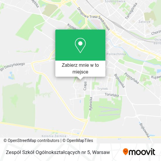 Mapa Zespół Szkół Ogólnokształcących nr 5